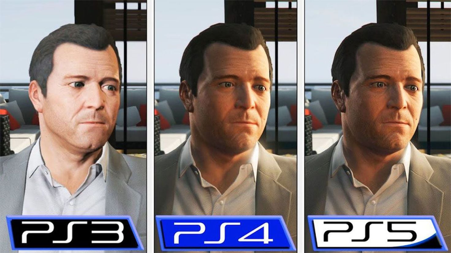 GTA 5  PS5 vs PS4 vs PS3 graphics comparison, how much has it