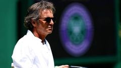 Rafael Nadal's coach Francisco Roig during a practice session on court 16 on day eight of the 2022 Wimbledon Championships at the All England Lawn Tennis and Croquet Club, Wimbledon. Picture date: Monday July 4, 2022. (Photo by Aaron Chown/PA Images via Getty Images)