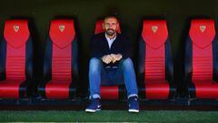 Sevilla&#039;s Sports director Ramon Rodriguez Verdejo &#039;Monchi&#039; poses at the Ramon Sanchez Pizjuan stadium in Sevilla on February 8, 2017. There are few football clubs where the star is the sporting director, but Ramon Rodriguez Verdejo, or &qu