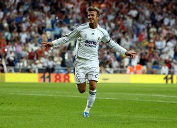 David Beckham played with Real Madrid, Milan and PSG.