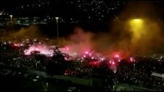 Espectacular recibimiento de los aficionados del Flamengo