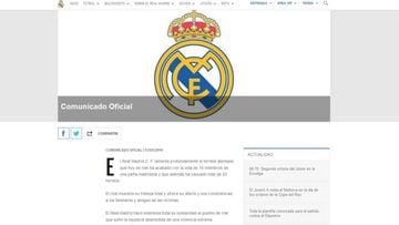 Real Madrid official statement