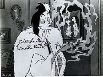 La cinta de 1961 fue la primera de '101 dálmatas' y contó con la voz de Betty Lou Gerson como Cruella de Vil. 