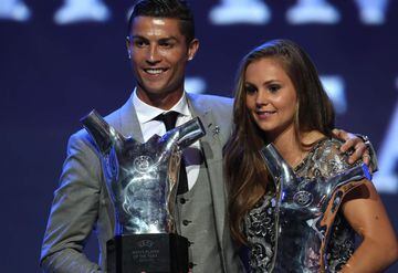Cristiano Ronaldo ganó el premio UEFA al mejor jugador de la temporada. La mejor jugadora fue Lieke Martens.