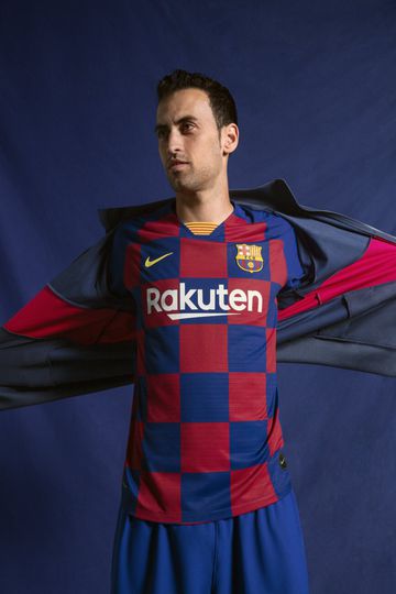 fc barcelona checkered shirt