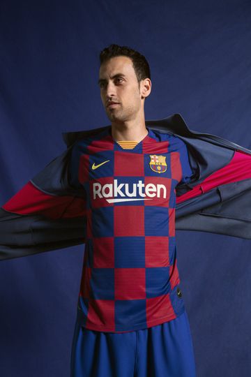 Fc barcelona checkered shirt