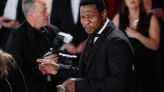 Jonathan Majors attends the champagne-colored red carpet during the Oscars arrivals at the 95th Academy Awards in Hollywood, Los Angeles, California, U.S., March 12, 2023. REUTERS/Aude Guerrucci