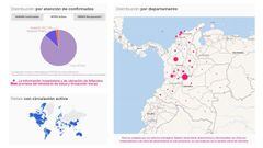 Mapa de casos y muertes por coronavirus por departamentos en Colombia: hoy, 31 de mayo