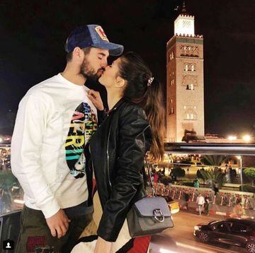 Isco y Sara durante una romántica escapada en marzo a la ciudad marroquí de Marrakech.