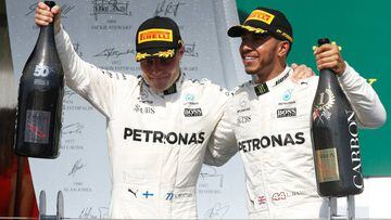Sorpresa en Mercedes por la buena relación Hamilton-Bottas