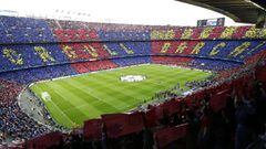 Mosaico en el Camp Nou.