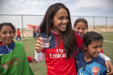 Visiting Iraq and helping the children was a life-affirming experience for Arsenal Ladies captain Alex Scott