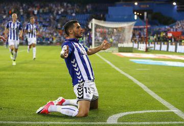 Theo Hernández celebrates his wonderful Copa del Rey final free-kick against Barcelona on Saturday.