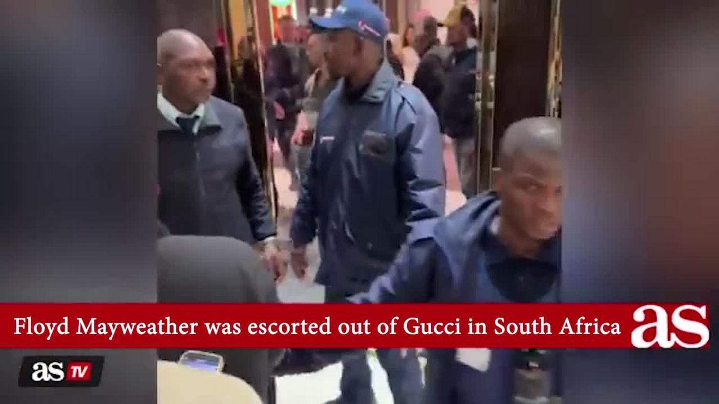 WATCH: Floyd Mayweather escorted out of South African Gucci store