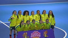 Jugadoras de la Selección Colombia de Futsal.