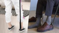 Este bastón con calzador es la mejor ayuda para la movilidad de personas mayores o con dolencias crónicas