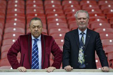 David Sullivan y David Gold cuando compraron el West Ham United.