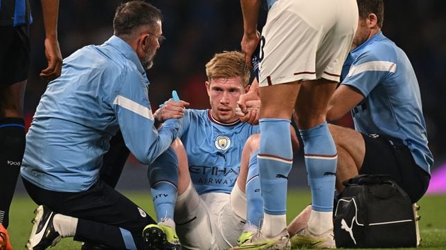 Kevin De Bruyne suffers injury in Champions League final vs Inter: what injury has he got?