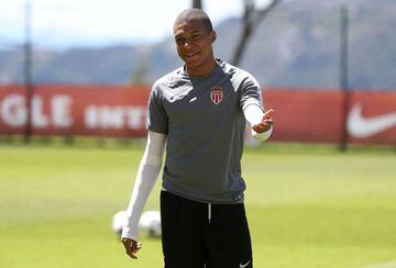 Monaco's French forward Kylian Mbappe Lottin attends a training session on May 8, 2017