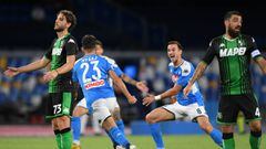 Napoli &ndash; Sassuolo en vivo online, partido fecha 36 de la Serie A, que se jugar&aacute; hoy s&aacute;bado 25 de julio en el estadio San Paolo, desde las 2:45 p.m.