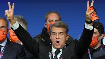 Joan Laporta was elected earlier this month.