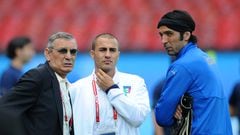 Luigi 'Gigi' Riva, Fabio Cannavaro y  Gianluigi Buffon.