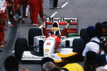 El MP4/8 de Senna en Mónaco 1993.