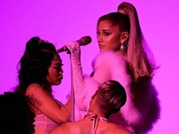Ariana Grande en los Grammy 2020, en el Staples Center, California. Enero 26, 2019.