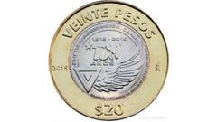 La moneda conmemorativa de la Fuerza Aérea que vale 20 pesos y venden en 60 mil
