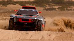 Ekstrom con el Audi durante el Rally de Marruecos.
