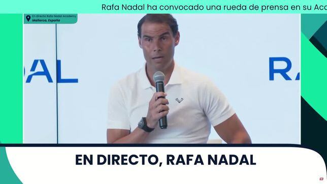 Rafael Nadal anuncia que su intención en retirarse en 2024