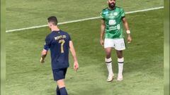 El gesto de Cristiano Ronaldo hacia la afición coreando a Messi