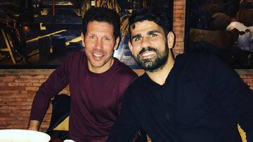 Reencuentro entre Simeone y Diego Costa: cenaron juntos