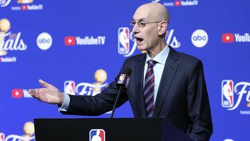 NBA commissioner Adam Silver enters the league’s health and safety protocols