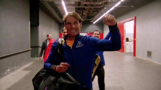 La buena onda entre Federer, Nadal y Fognini en la Laver Cup