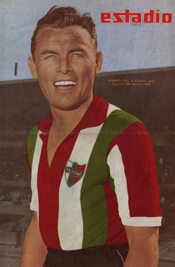 Roberto Coll, delantero argentino de Palestino, es el jugador más veterano que disputó un partido en la Primera División de Chile. En el empate 2-2 con Auadx Italiano del 27 de julio de 1968, jugó con 43 años y 108 días.