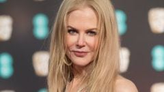 Nicole Kidman en la alfombra roja de los Bafta.