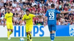 EINDHOVEN, NETHERLANDS - JULY 16: J.L. Morales of Villarreal CF Controls the ball during the Pre-Season test match between PSV and Villarreal CF at Phillips Stadium on July 16, 2022 in Eindhoven, Netherlands. (Photo by Raymond Smit/NESImages/DeFodi Images via Getty Images)