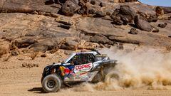 305 Lopez Contardo Francisco (chl), Latrach Vinagre Juan Pablo (chl), EKS - South Racing, Can-Am XRS, T3 FIA, W2RC, action during the Stage 11 of the Dakar Rally 2022 around Bisha, on January 13th 2022 in Bisha, Saudi Arabia - Photo Fr&eacute;d&eacute;ric