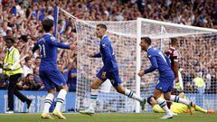 Chelseas Kai Havertz celebrates scoring their side's second goal of the game during the Premier League match at Stamford Bridge, London. Picture date: Saturday September 3, 2022. (Photo by Steven Paston/PA Images via Getty Images)