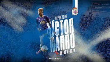 Víctor Narro es nuevo jugador del Deportivo.