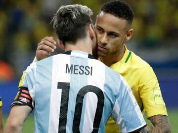 Messi's Argentina will take on Neymar's Brazil in June