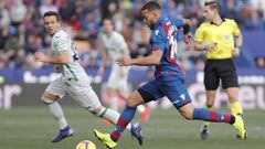 Rub&eacute;n Vezo en su debut con el Levante frente al Getafe.