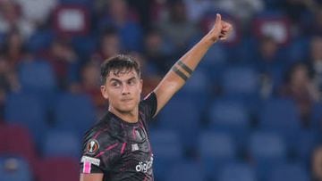 ROME, ITALY - SEPTEMBER 15: Paulo Dybala of AS Roma during the UEFA Europa League group C match between AS Roma and HJK Helsinki at Stadio Olimpico on September 15, 2022 in Rome, Italy. (Photo by Fabio Rossi/AS Roma via Getty Images)