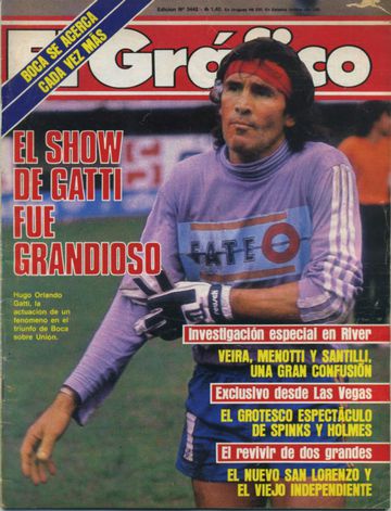 Una de las portadas protagonizadas por Gatti en 'El Gráfico'