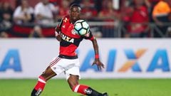 Vinicius Jr., en su &uacute;ltimo partido como titular con el Flamengo.