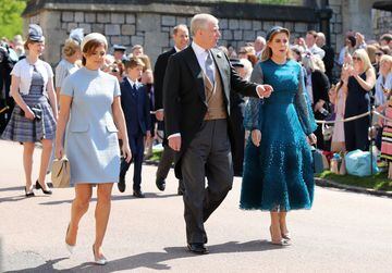 Princesa Eugenie, príncipe Andrew, duque de York y la princesa Beatriz.