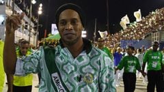 Ronaldinho Gaucho durante el festival de Rio de Janeiro 2018 en Brasil.