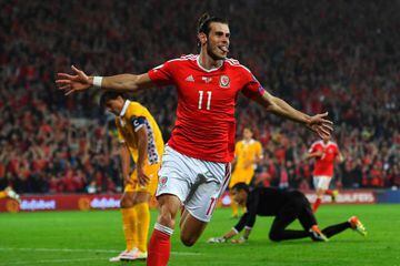 Gareth Bale scored his 23rd and 24th goal for Wales against Moldova