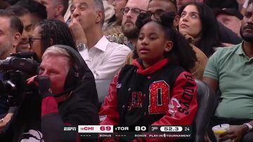 DeRozan y el apoyo infalible de su hija a los Bulls desde la tribuna